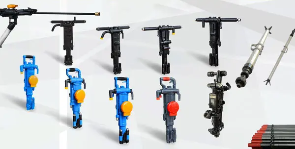 Yo18 Air Leg concrete rock drill