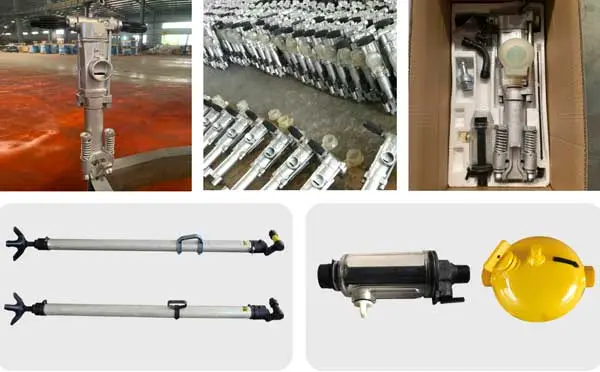 Yo18 Air Leg concrete rock drill