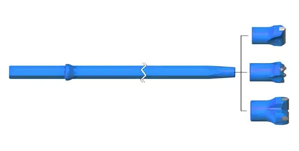 Tapered drill rods